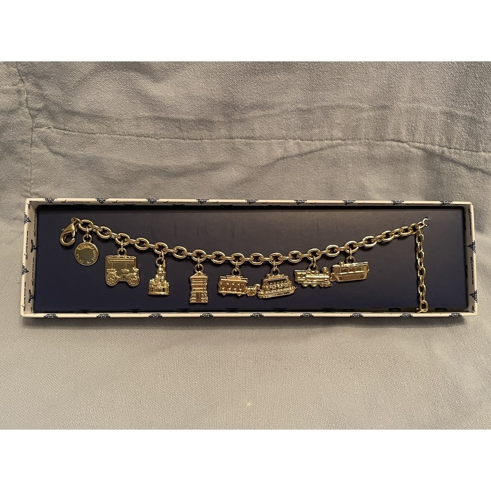 NEW Walt Disney World Park 50th Anniversary Vault Collection Ride Charm Bracelet